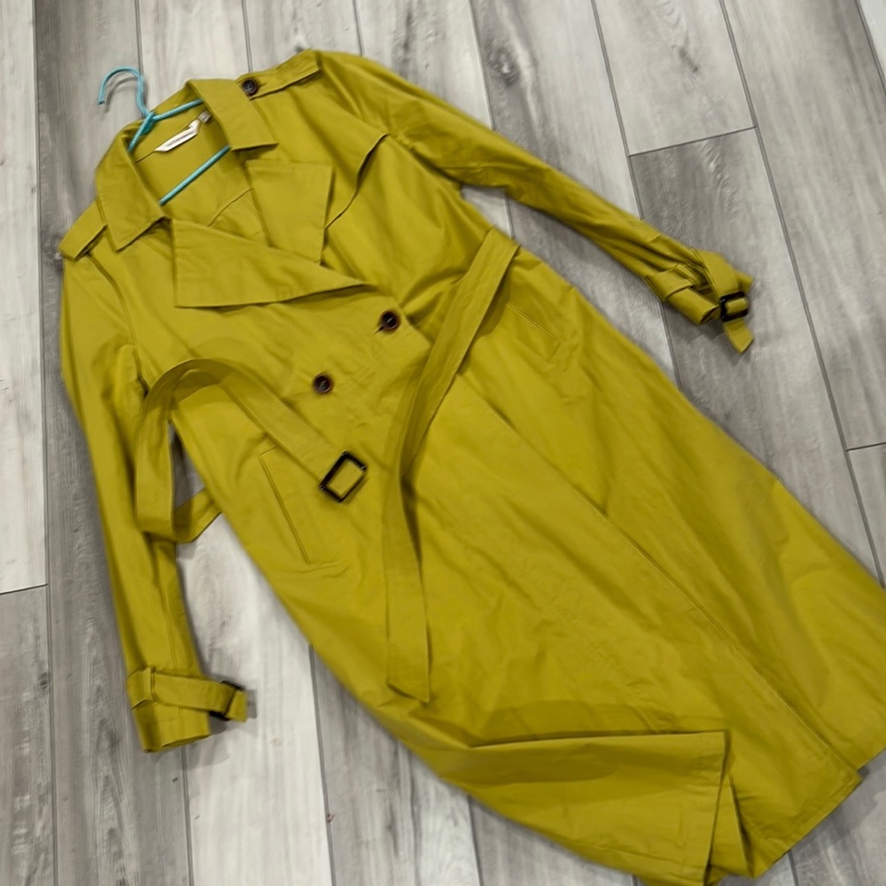 Soft Surroundings updated trench in fun “mustard” yellow.
